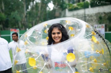 Kerintha Movie Team At Bubble Soccer Event